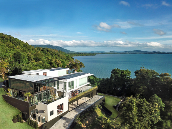 Villa Baan Yamu à vendre à Cape Yamu Phuket avec vue panoramique sur l'océan