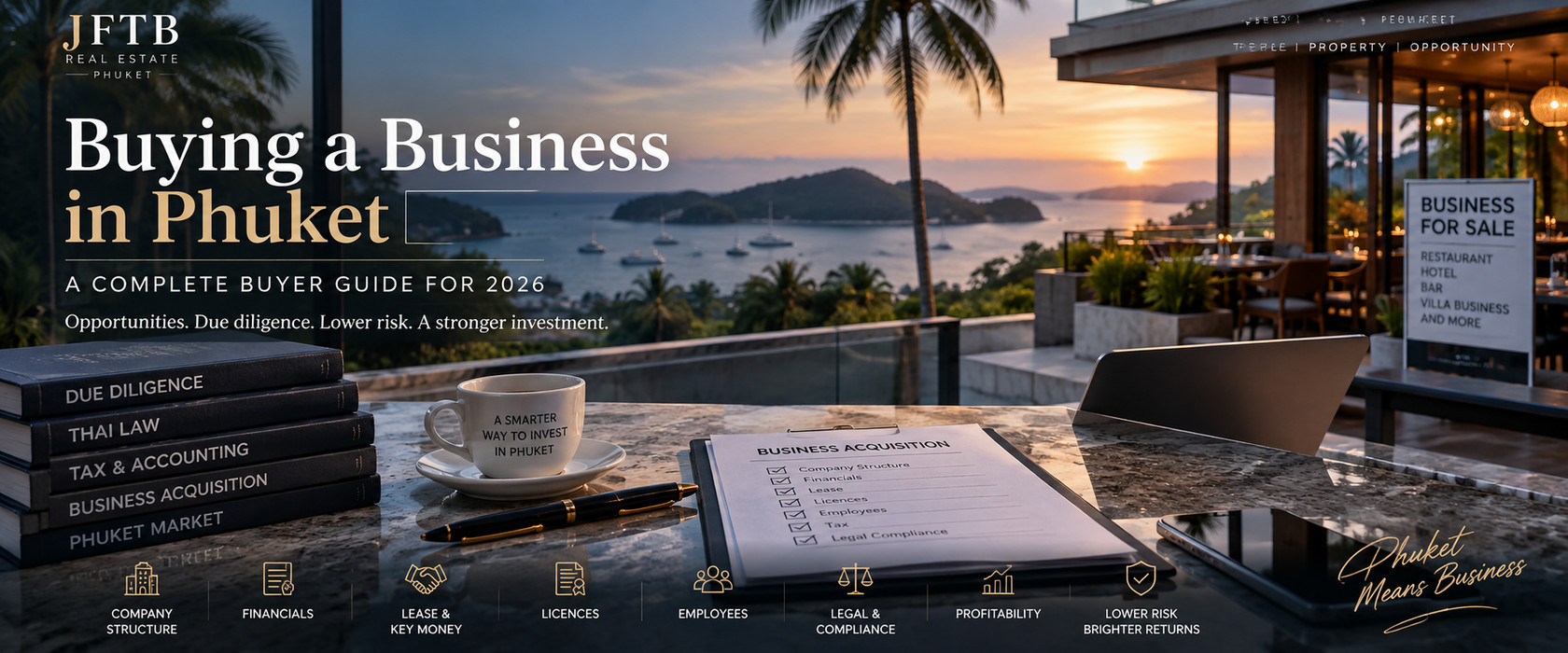 Acquisition d'une entreprise à Phuket – Guide complet de l'acheteur 2026