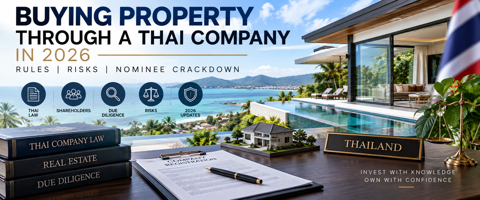 Achat immobilier par le biais d'une société thaïlandaise en 2026