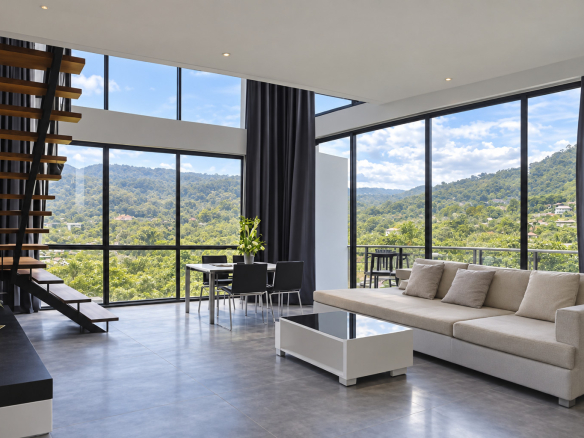 Penthouse en duplex à louer à Kamala, avec salon à Icon Park