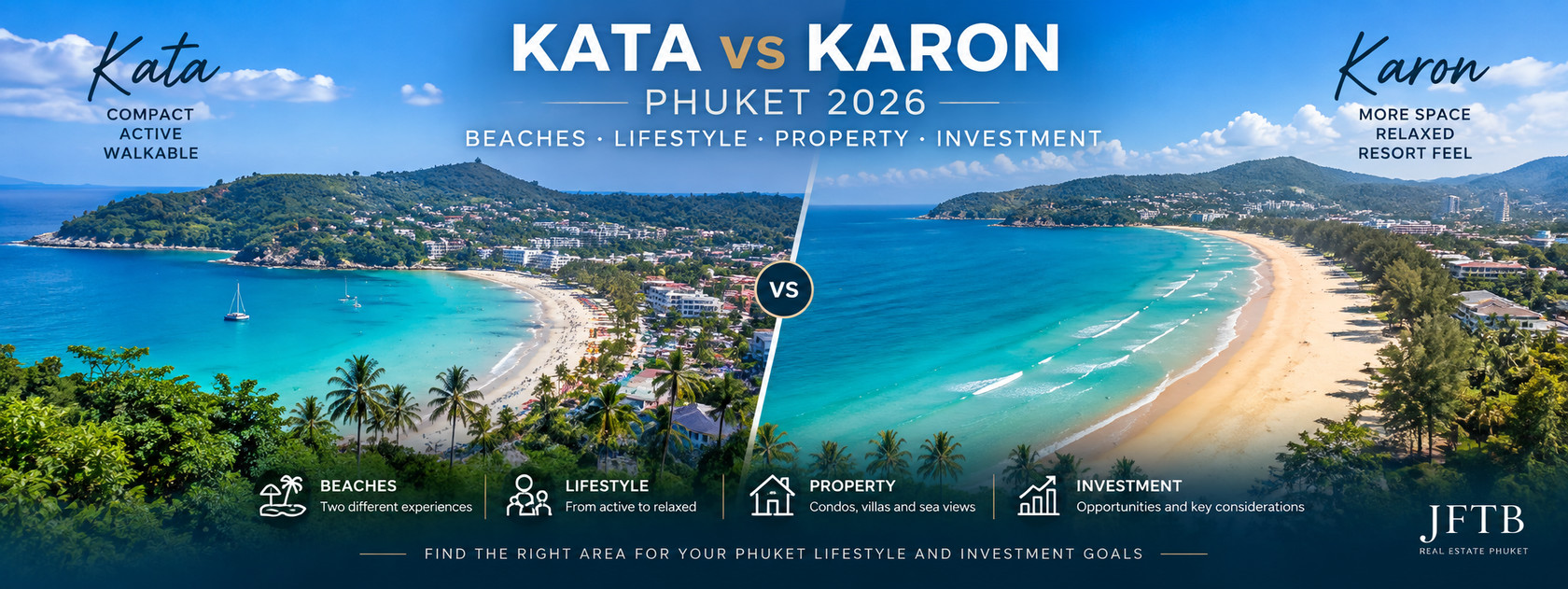 Guide de propriété et de style de vie Kata vs Karon Phuket 2026