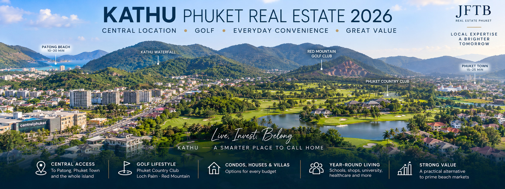 Guide immobilier de Kathu Phuket 2026 : propriétés, golf et cadre de vie