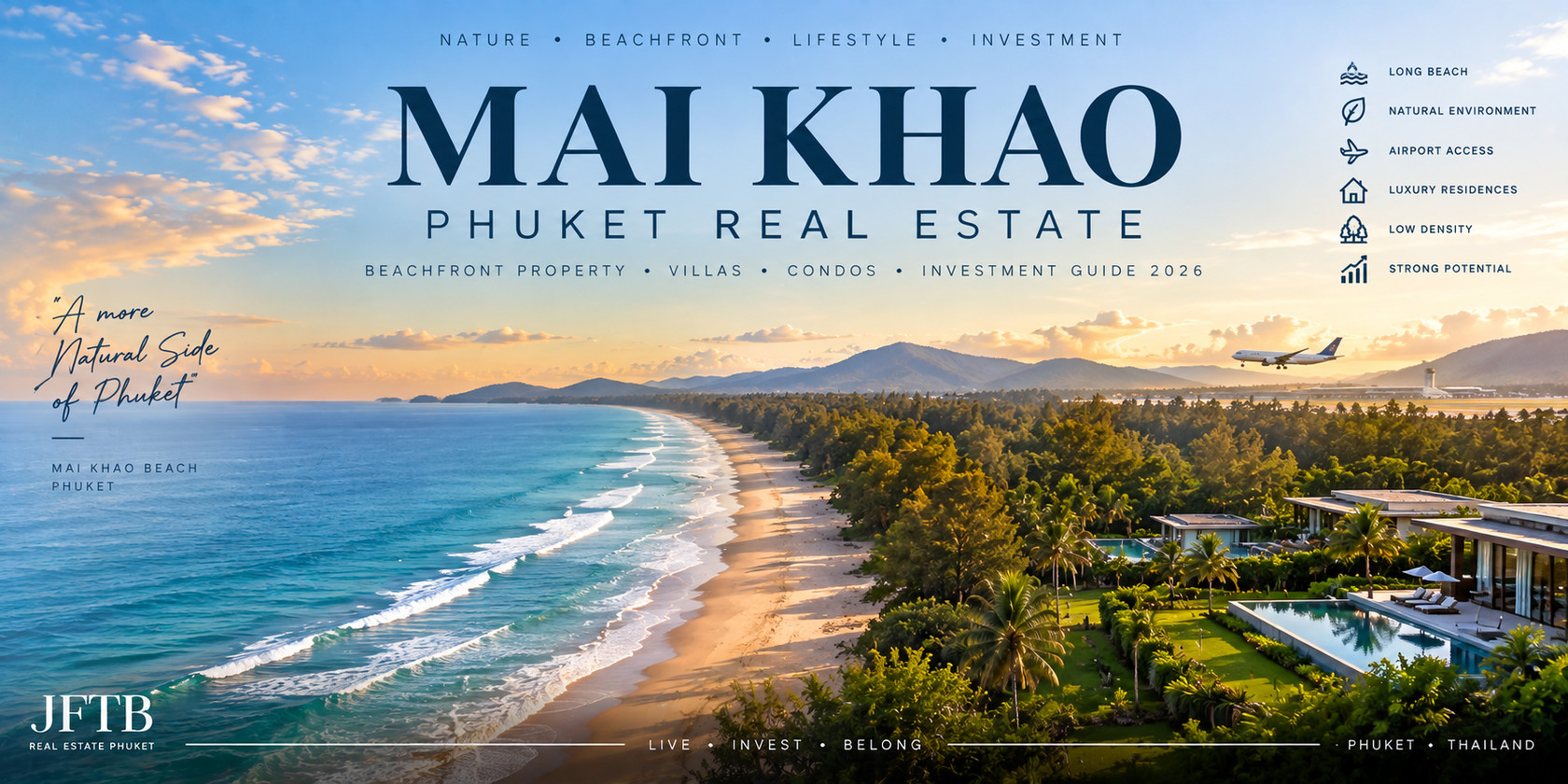 Guide des propriétés et des investissements immobiliers en bord de mer à Mai Khao, Phuket (2026)