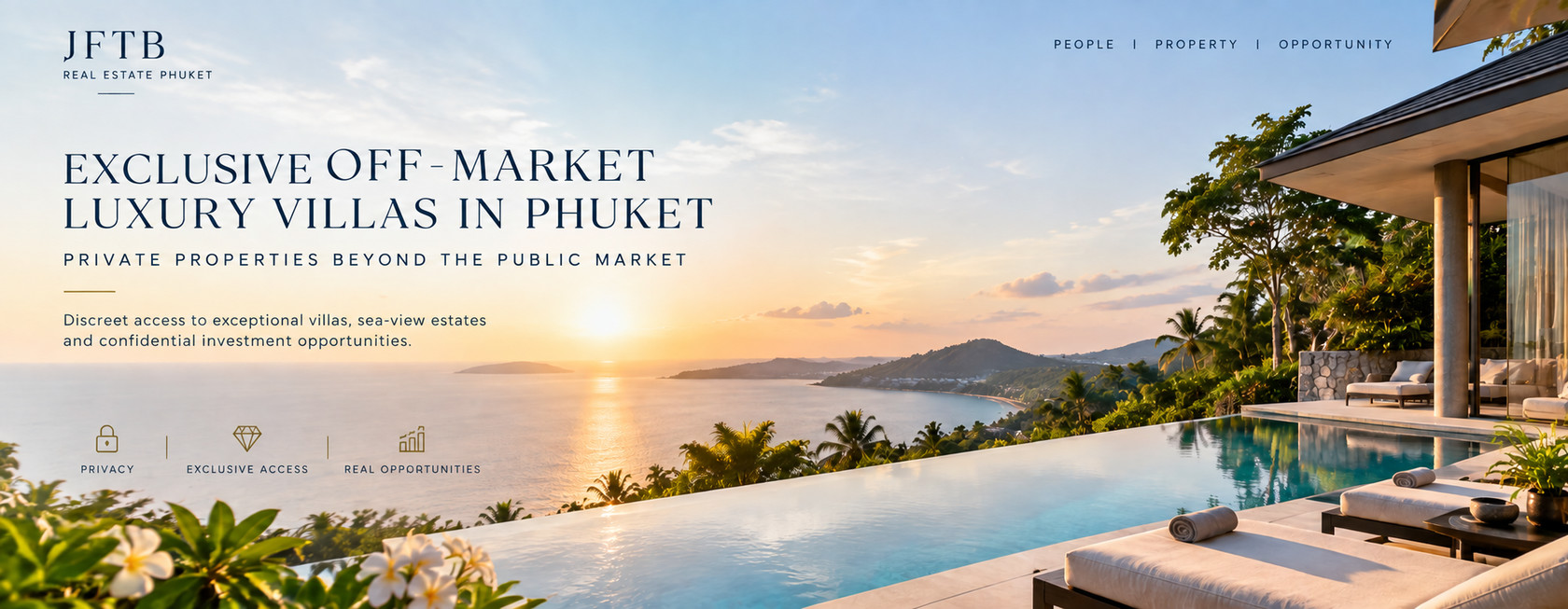 Villas de luxe hors marché à Phuket avec vue sur mer et piscine privée