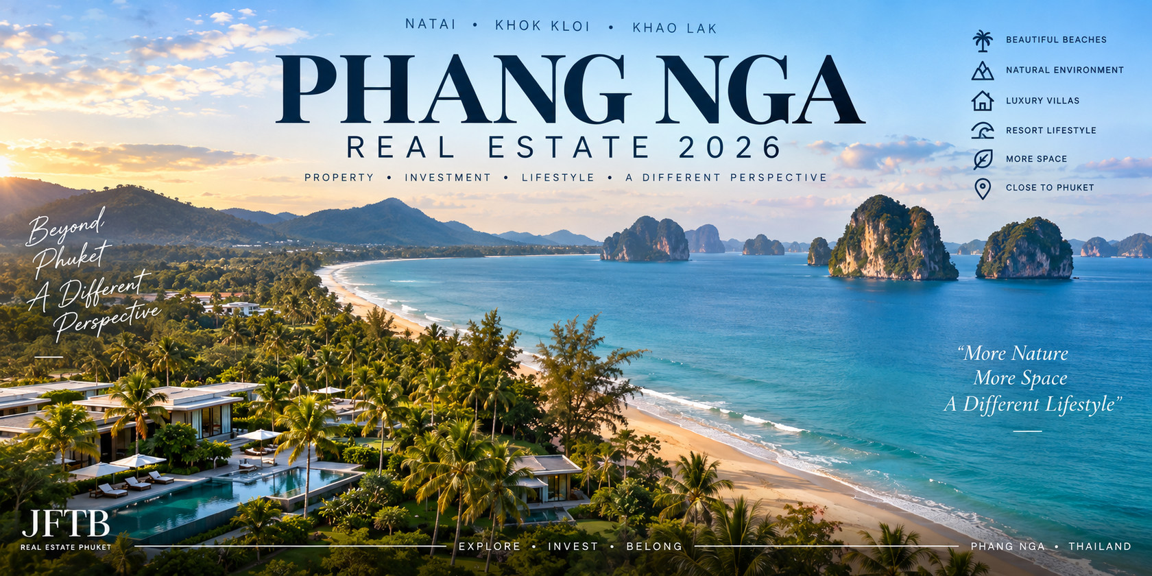 Phang Nga immobilier 2026 Guide d'investissement immobilier Natai Khao Lak