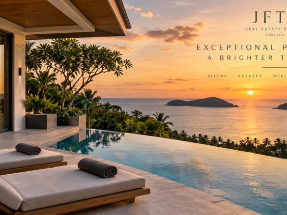 Propriété de luxe à Phuket avec villa avec vue sur mer et piscine à débordement