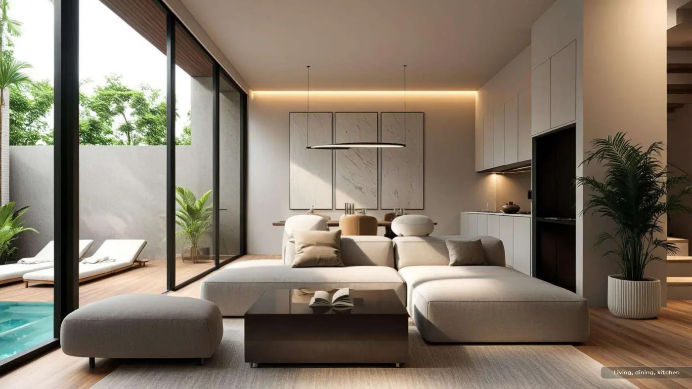 Maison de ville de 2 chambres avec piscine privée à vendre à Rawai, Phuket