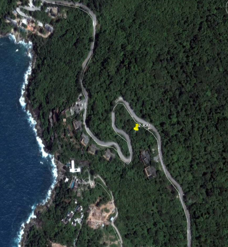 Terrain de 2 rai avec vue sur mer à vendre à Millionaire's Mile, Kamala