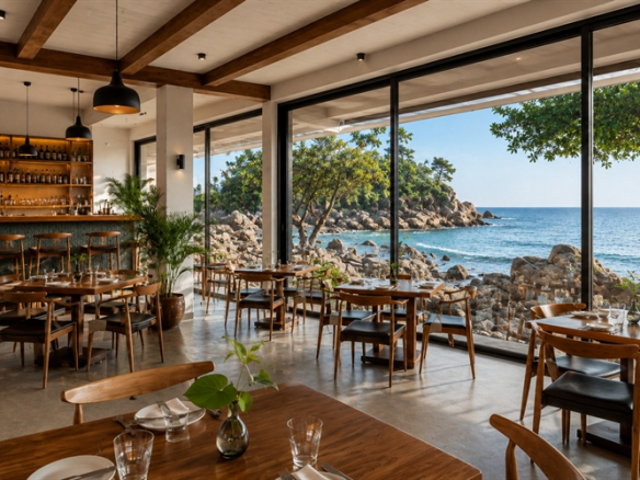 Restaurant en bord de mer entièrement rénové à louer à Patong, Phuket