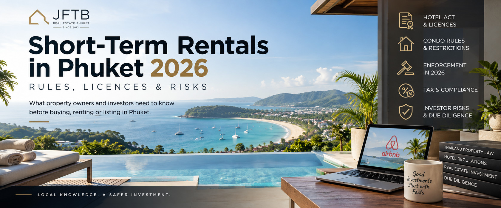 Locations de courte durée à Phuket en 2026 – Règles, licences et risques