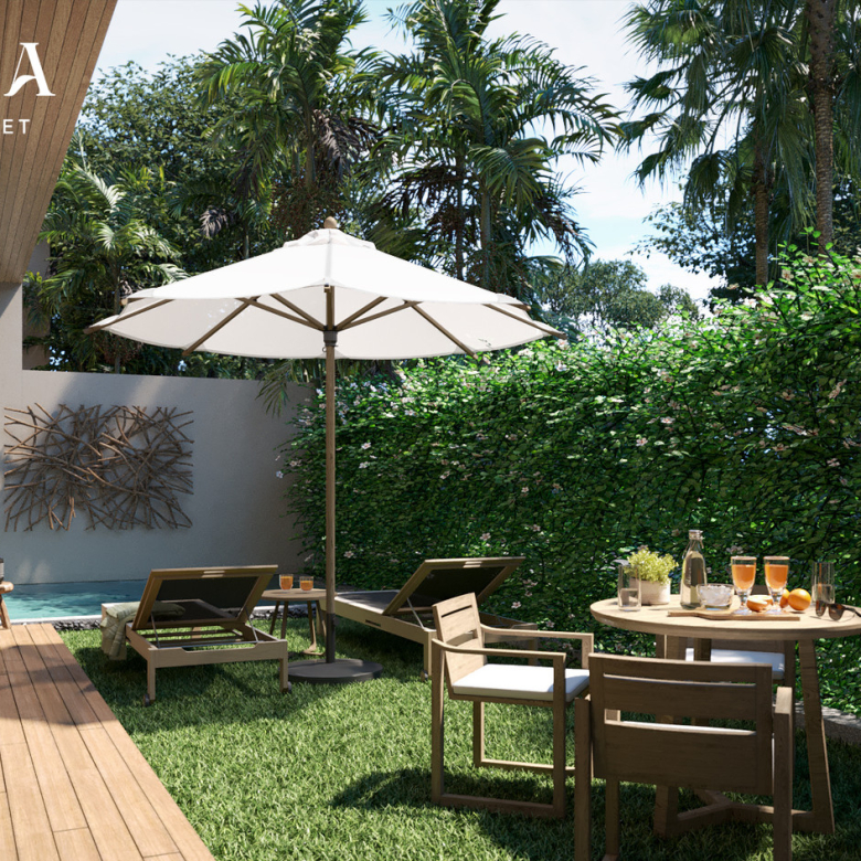 Appartement 2 chambres à vendre à Sudara Phuket | 80 m² Vue jardin