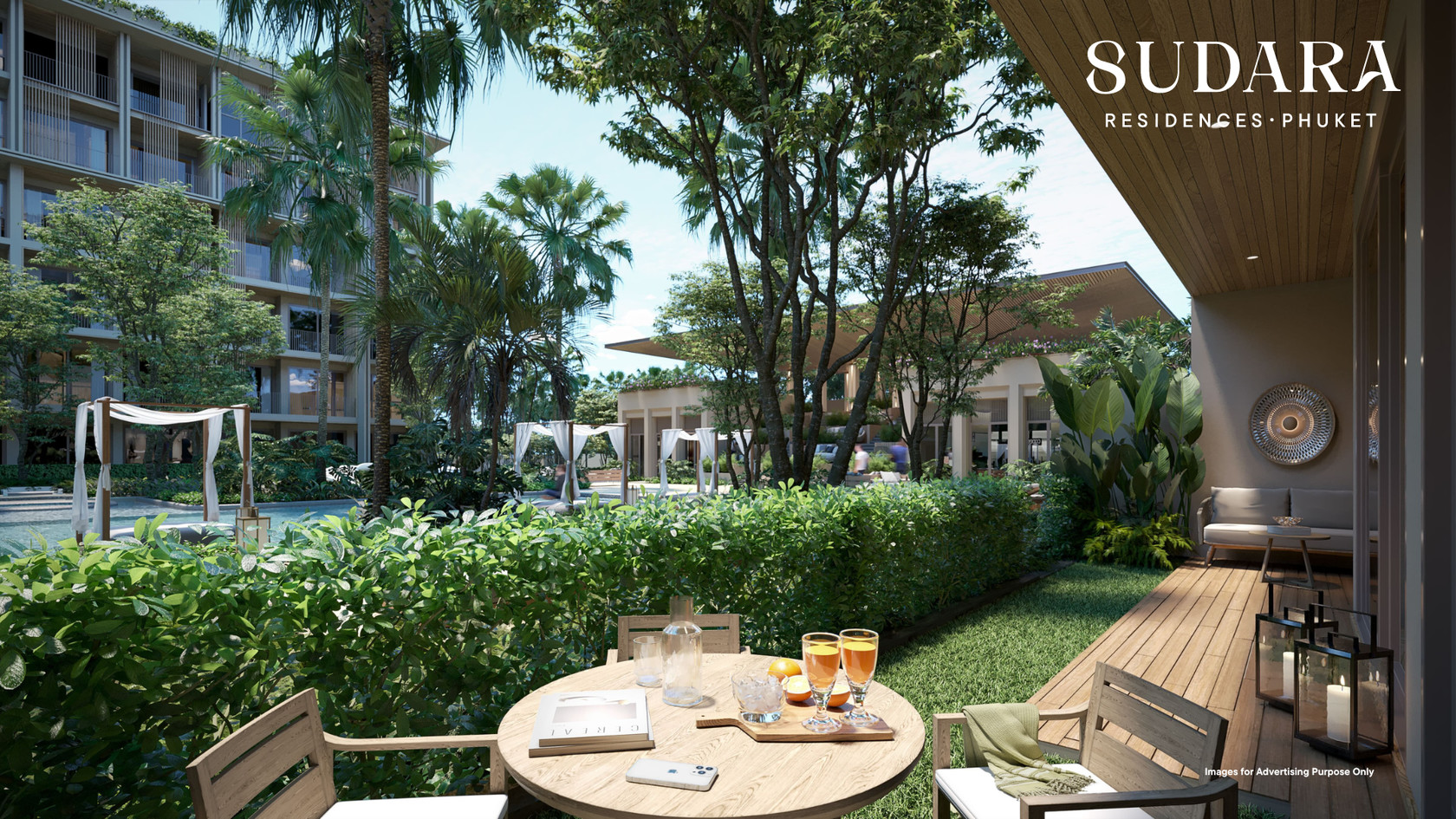 Appartement 2 chambres à vendre à Sudara Phuket | 80 m² Vue jardin