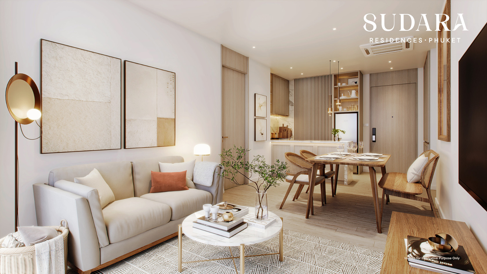 Appartement 2 chambres à vendre à Sudara Phuket | 80 m² Vue jardin