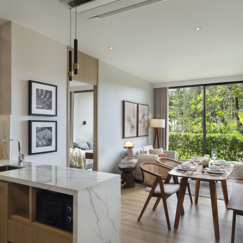 Appartement 2 chambres à vendre à Sudara Phuket | 80 m² Vue jardin