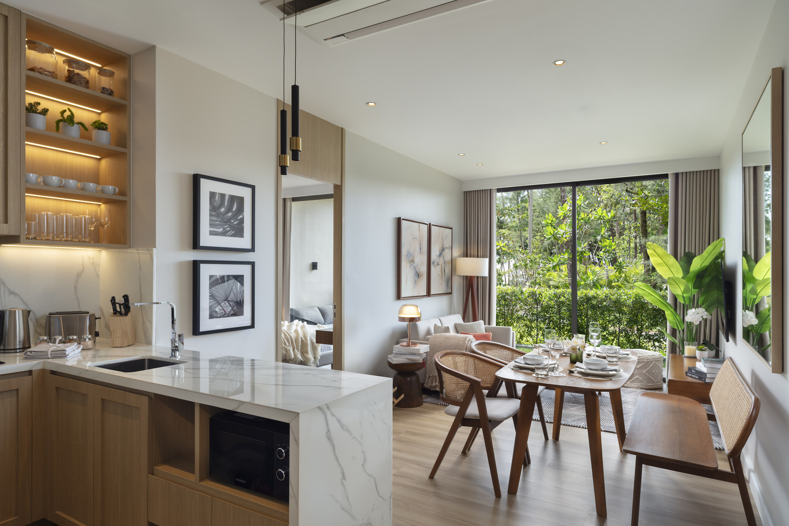 Appartement 2 chambres à vendre à Sudara Phuket | 80 m² Vue jardin