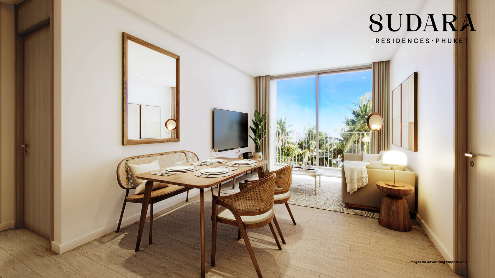 Appartement 2 chambres à vendre à Sudara Phuket | 80 m² Vue jardin