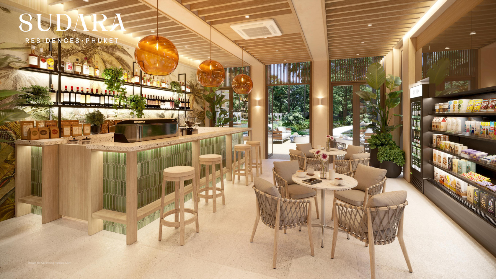 Appartement 2 chambres à vendre à Sudara Phuket | 80 m² Vue jardin