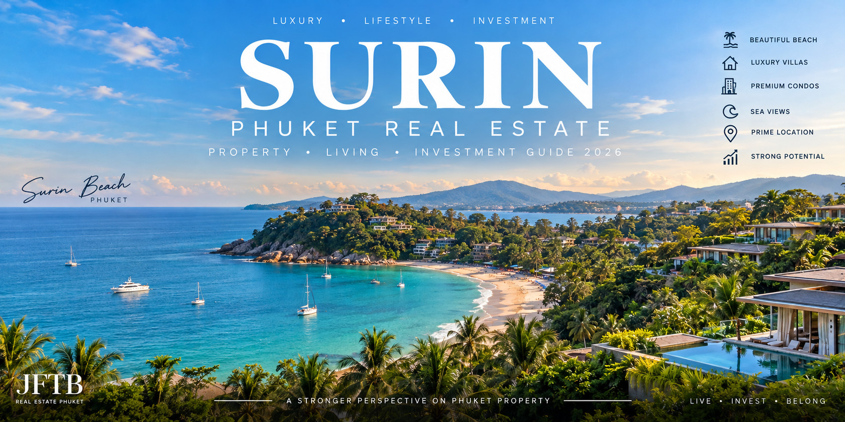 Guide immobilier de Surin Phuket 2026 : style de vie et investissement