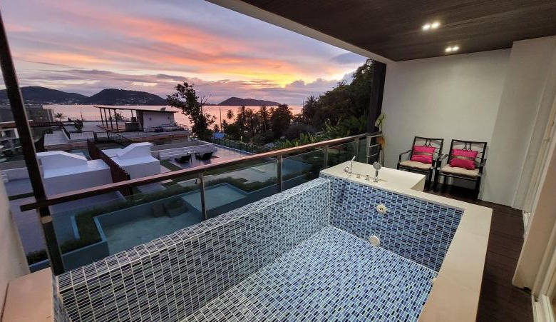 Appartement 1 chambre avec vue sur mer à louer à Kalim – Piscine privée