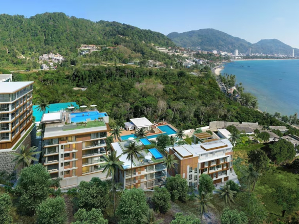 Appartement à louer à Kalim avec piscine privée et vue sur mer