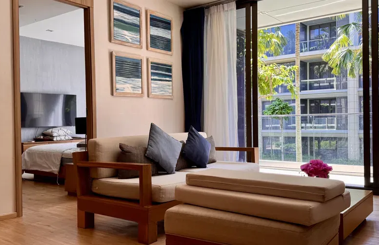 Baan Mai Khao 2-Bedroom Beachfront Condo for Sale – Pool View