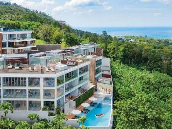 Luxueux duplex de 3 chambres avec vue sur mer à louer à Bluepoint Patong, Phuket