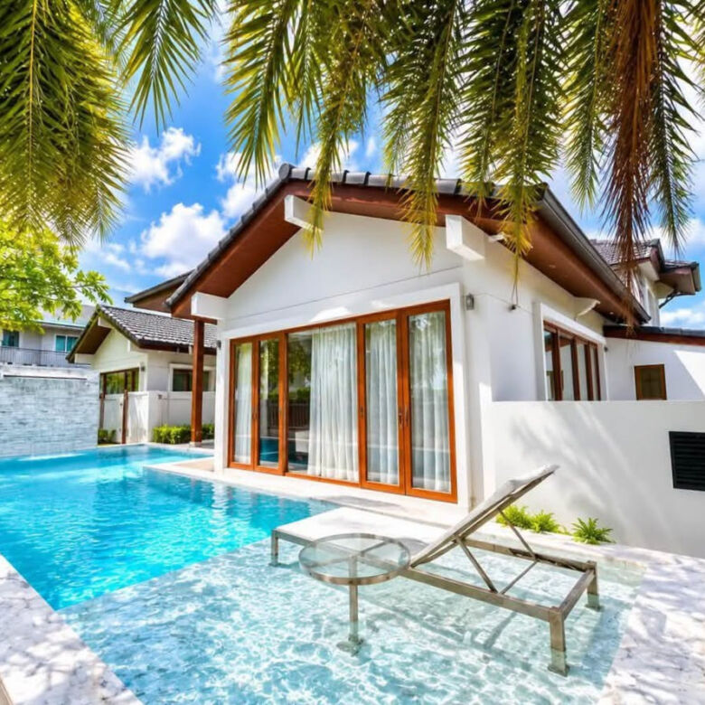 Villa de luxe avec piscine et 4 chambres à louer à Koh Kaew, Phuket – près de BISP