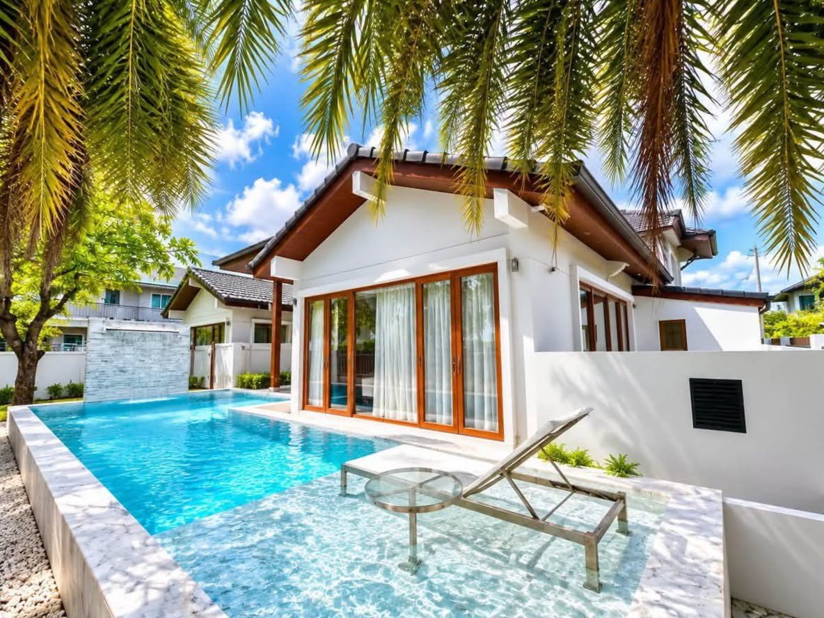Villa de luxe avec piscine et 4 chambres à louer à Koh Kaew, Phuket – près de BISP