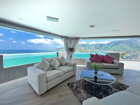 Penthouse à vendre à Oceana Kamala avec piscine privée sur le toit et vue panoramique sur la mer