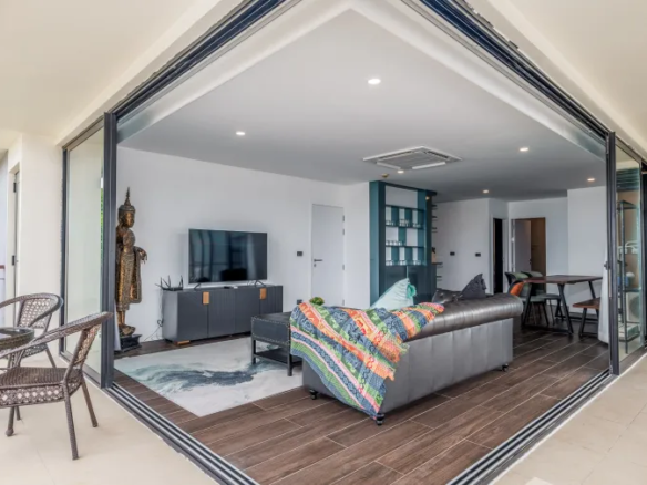 3 bedroom penthouse for sale at The Bliss Condominium in Patong, Phuket, with panoramic sea views.