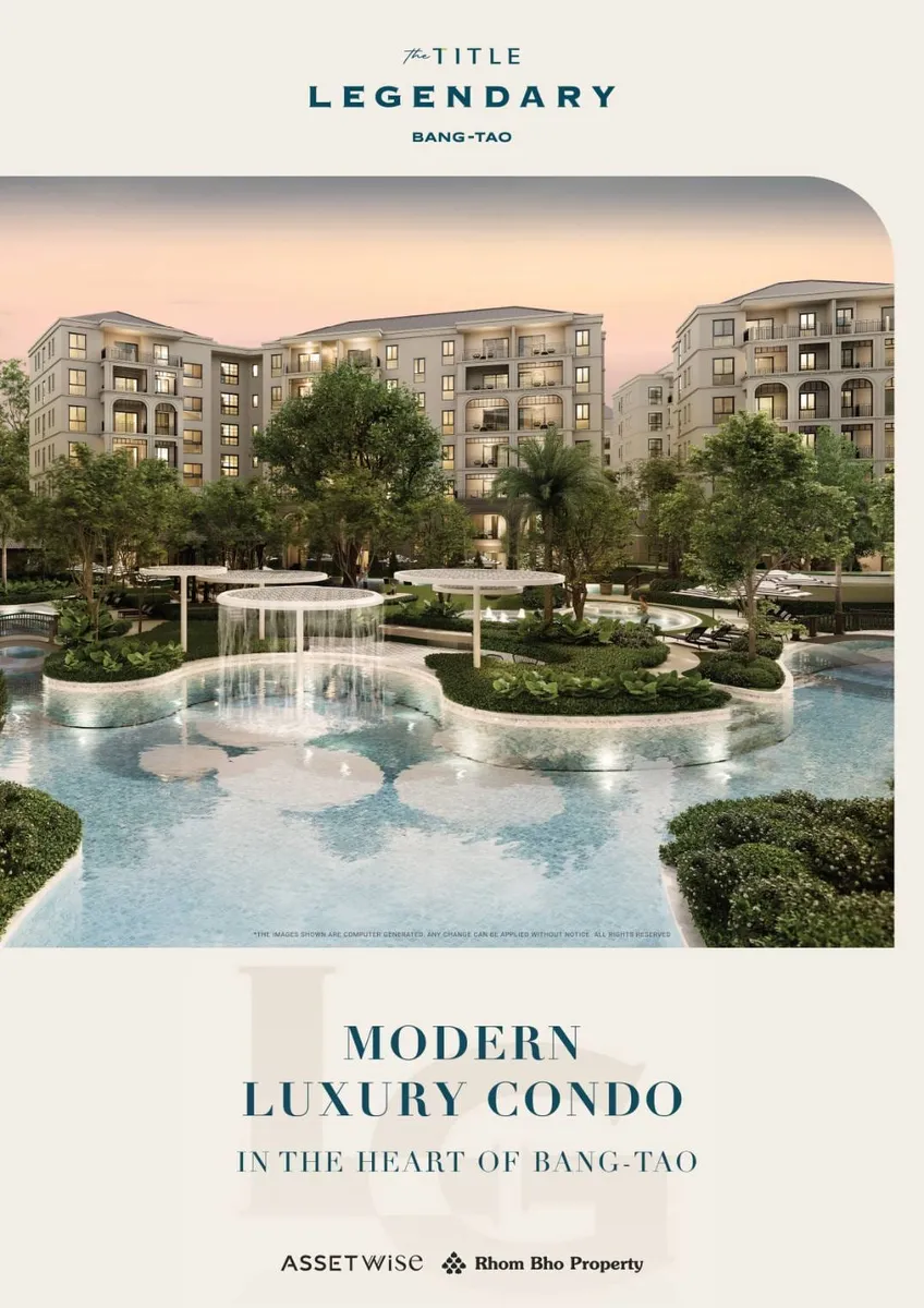 Studio de légende à Bang Tao avec accès direct à la piscine, terrasse privée et accès direct à la piscine, à vendre.